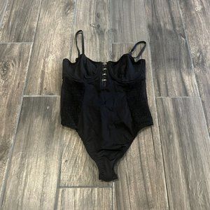 victoria secret Black One piece Size Medium Bodysuit